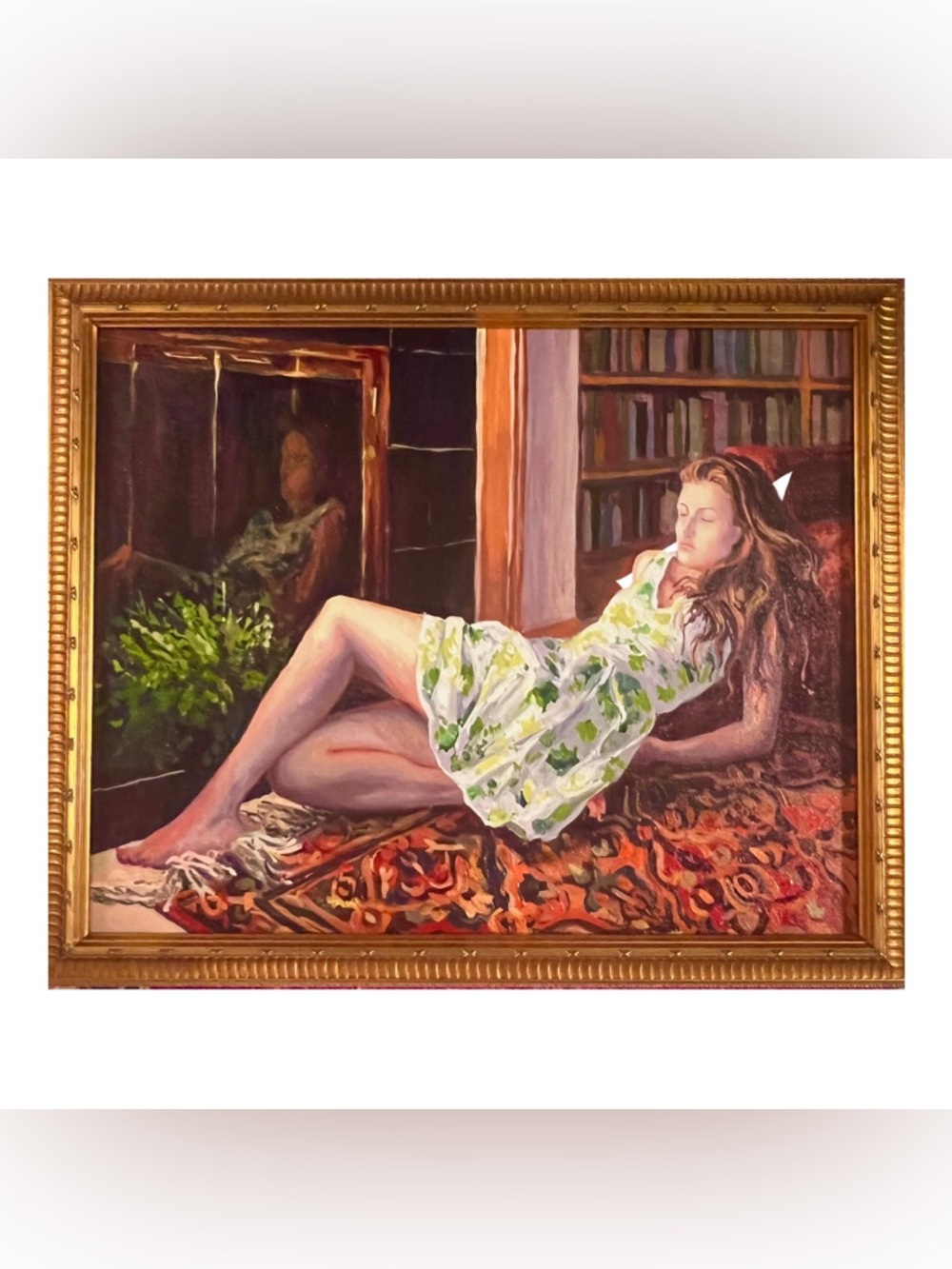 ORIGINAL PAINTING - Rachel Van Wylen Oil Painting - Gold Framed